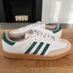 Adidas Velosamba Cloud White/Green - Cycling Shoes - Mens Size 12 - JQ2324 New